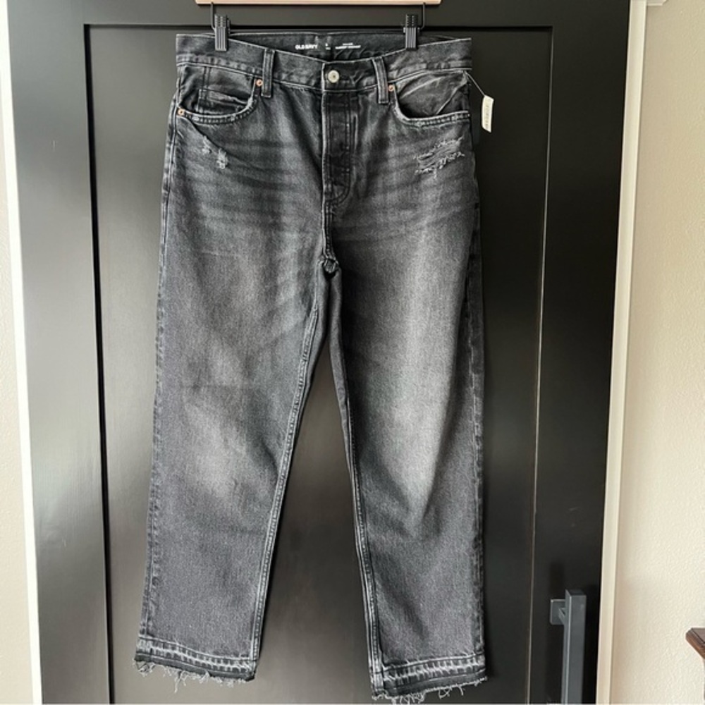 NWT Old Navy Slouchy Straight women’s high rise jeans size 8 tall